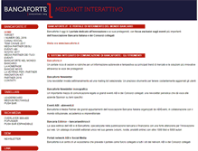 Tablet Screenshot of mediakit.bancaforte.it
